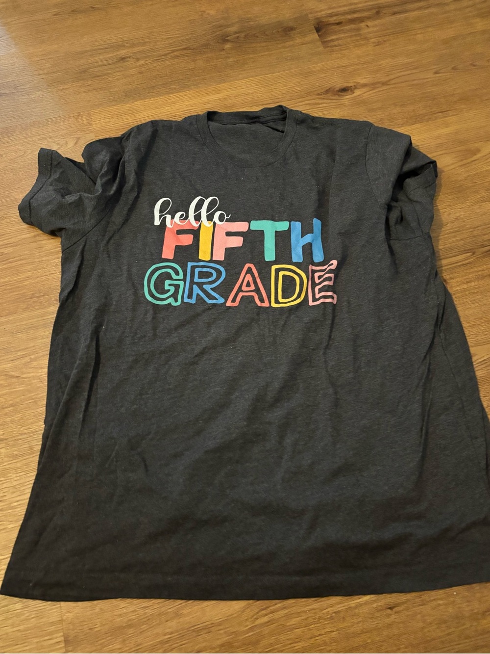 Hello Fifth Grade Teacher Black Short-Sleeve Tee
